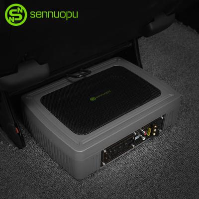 China Sennuopu Aluminum Active Subwoofer Amplifier Car Speakers Under Seat Woofer Car Audio Subwoofer The Under for sale