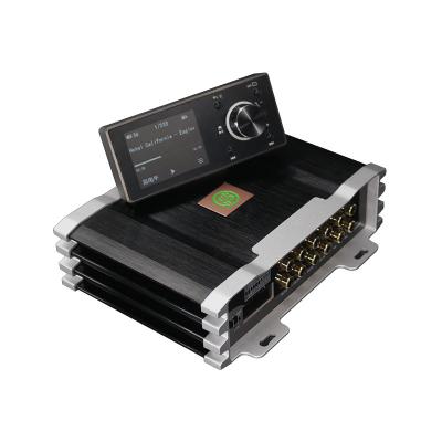 China OEM & 8 Channel Digital Car Amplifier 4 Channels Sound Processor With LCD Display Remote Controller 182*132*46mm for sale