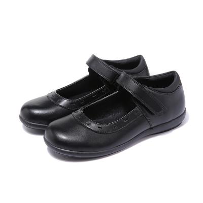 China 2020 Anti-slippery black leather school girls shoes new children's sports shoes Anti-slippery China factory wholesale for sale