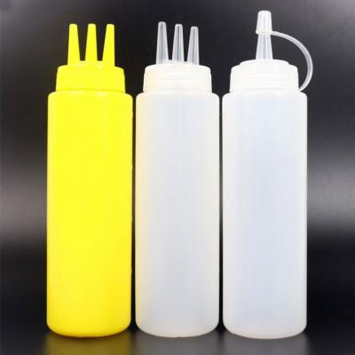 China food & Plastic Beverage Packaging Bottle Commerical Sauces Squeeze Bottles For Sauce for sale