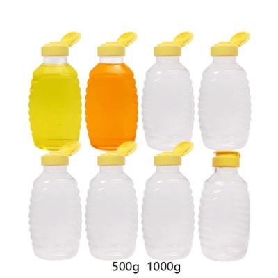 China food & Beverage Packing XINSHENG Malaysia PET 500ml Filling Packing Jar Packing Plastic Honey Bottle Honey Or Syrup Plastic Bottles For Honey for sale