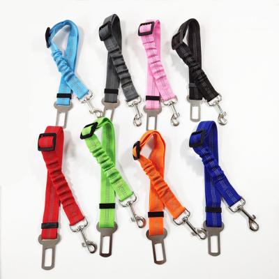 China Viable Adjustable Matching Dog Car Seat Belt Mat Cushioning Elastic Safety Car Carrier for sale