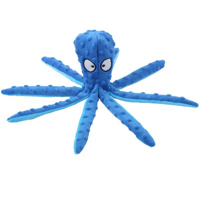 China Viable Octopus Toy Dropshipping Toy Amazon Hot Sale Squeaky Training IQ Plush Octopus Supplier for sale