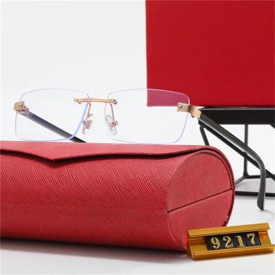 China 2022 New Fashion Sunglasses Vintage Rimless Sunglasses Small Frameless Glasses Men Women Glass Shades for sale