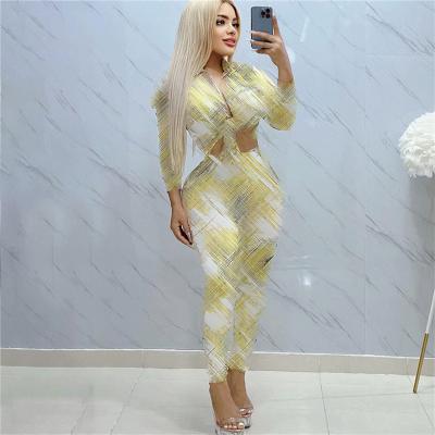 China Spring Women Breathable Designer Clothing Outfit Long Sweatsuit Set Sweatpants Two Piece Set for sale