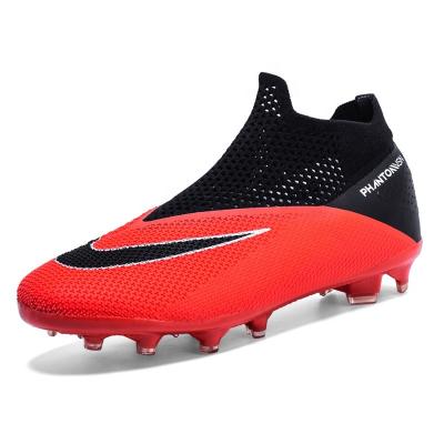 China Durable Anti-slippery Wear-Resistant Soccer Shoes Size 36-49 Mesh Men's Big Breathable SoccerBoots for sale