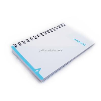 China Printed Clear Plastic Notebook Covers Punched Notebook , Hard Plastic Notebook Cover Spirals For Notebooks for sale