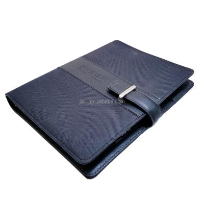 China Printed PU Notebook Printing Loose Leaf Daily Planner with 6 Hole Clip and Plastic A5 Dividers Accept OEM for sale