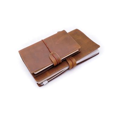 China Classic Printed Refillable Pages Customized Journal Printing Handmade Limit Cover Genuine Leather Travelers Notebook for sale