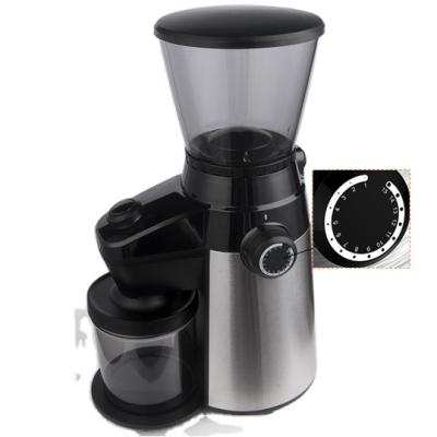 China Hotel 230V Electric Coffee Grinder Conical Burrs Making Fine Coffee Powder Automatic Coffee Grinder for sale