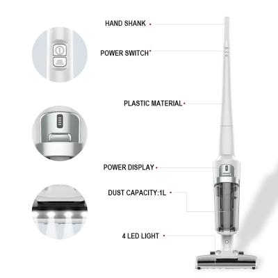 China 4 LED Brush Lights For Dark Corner Below Portable Cordless Vacuum Cleaner 78db Rechargeable Handheld Vacuum Cleaner Robot for sale