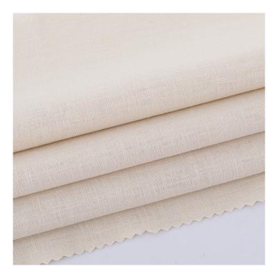 China Factory Wholesale Cheap Price Linen Blended Fabric 45% Viscose 55% Canvas QUICK DRY Customization For Shirt Dress Garment for sale