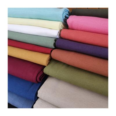 China Oeko-Tex QUICK DRY Eco-friendly Soft Canvas Cotton Fabric For Garment Canvas Supplier Wholesale Plain Dyed White Canvas Fabric For Dress for sale