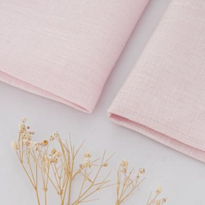 China Direct Selling Low Price Organic Factory Linen Shirt Fabric 100% Pure Linen Fabric High Quality for sale