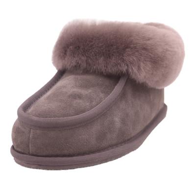 China Fashion trend CF-155 winter factory rolled double collar face sheepskin snow men boots Australian manufacturers for sale