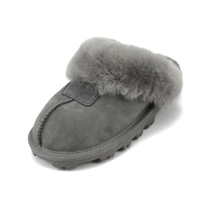 China Fashion trend CF-523 high quality factory ladies colorful fur slippers warm soft fluffy indoor slippers for sale