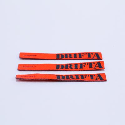 China Soft Clothes Tape Custom Woven Polyester Fabric Zipper Puller For Garment Accessories for sale