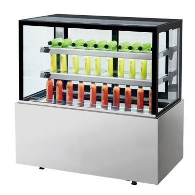 China Chiller Single-Temperature Commercial 2-Shelf Cake Showcase Fridge for sale