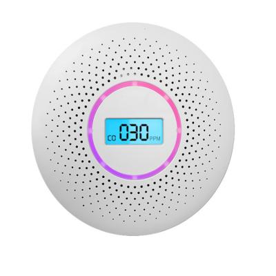 China Independent CO Smoke Digital Screen Carbon Monoxide Alarm Recommended CO Sound Detector for sale