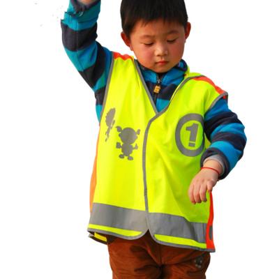 China Reflective Jogging Cycling Running Vest For Children High Visibility Kids Safety Reflective Vest for sale