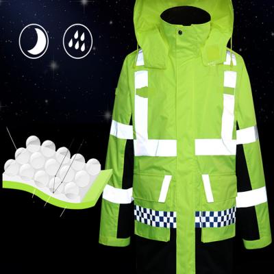 China Safety Fluorescent Waterproof Jacket RELECTIVE Work Softshell Lightweight Reflective Jacket for sale