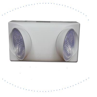 China Super Bright Rechargeable Twin LED Spot Emergency Light DoubleHead Emergency Light for sale