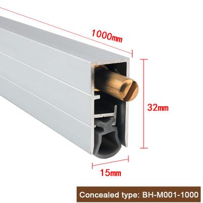 China Office Door Bottom Seal Concealed Type 1000mm Dust Proof Acoutic Door Seals for sale