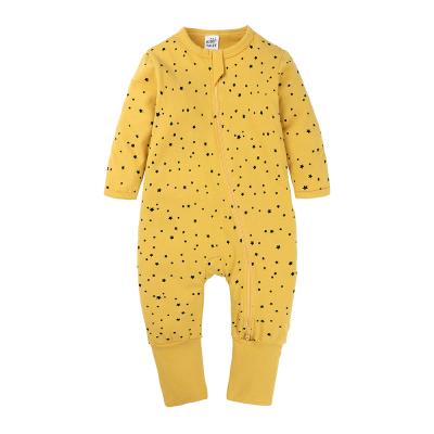 China Hotsale Cute Baby Clothes Breathable Eco-Friendly Cotton Baby Star Print Romper Jumpsuit For Spring for sale