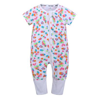 China 2021 Wholesale 100% Cotton Knitted Onesy Custom Simple Organic Girl's Short Sleeve Onesie Baby Romper for sale