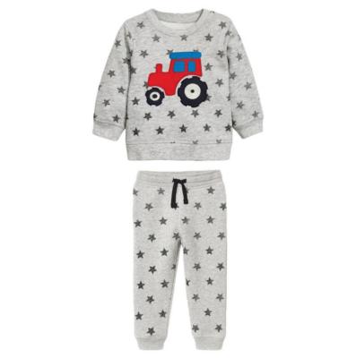 China Toddler Boys Winter Breathable Tracksuit 2PCS Set Cartoon Design for sale