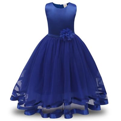 China Hotsales Breathable Children Clothes Kids Wedding Party Dress Little Girls Ball Gown Dress for sale