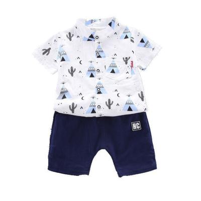 China Custom Casual Summer Clothing Toddler Boy Shorts Clothes Baby Set for sale