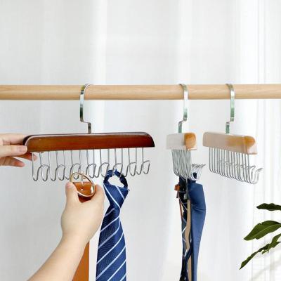 China With Wooden Hooks Belt Hangers Scarf Hanger For Tie Hangers for sale