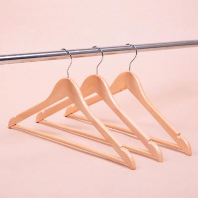 China With Notches Wooden Shirt Hangers For Clothing Boutique Wooden Hangers for sale