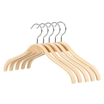 China Anti Slip Laminated Non Slip Wood Clothes Hanger Plywood Top Hangers for sale