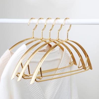 China With Bar Aluminum Fabric Shirt Hanger For Clothing Garment Hangers for sale