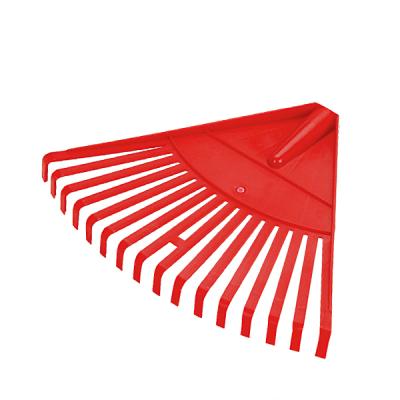 China High Quality Plastic Garden Rake Leaf Rake Red Leaf Rake Garden Tools Rake for sale