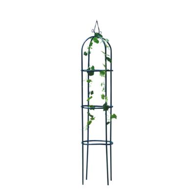 China Rot Proof Metal Garden Axle Flower Stand Steel Garden Pergola for sale