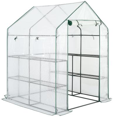 China Easily Assembled PE Garden Walk In Greenhouse for sale