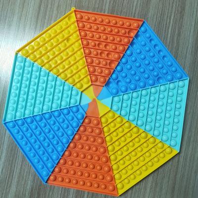 China Extra Large Square 40x40cm Octagon Noise Buster Game Board Super Huge Jumbo Pop Chess Board Push Jumping Toy Among USA for sale