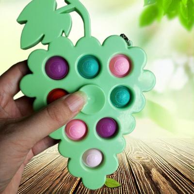 China New Many Shapes Finger Sell Plastic Stress Toys Push Spinner Toy Sensory Poppet Spinner Toys Bubble Grape Noise Busy Person for sale