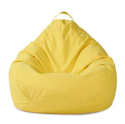 China Yellow Lazy Living Room Bedroom Lazy Sofa Bean Bag Chair Sofa Furniture Single Extended Sofa for sale