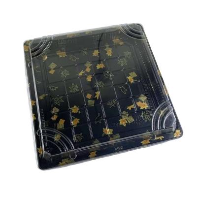 China Food Grade Disposable Black Hot Selling Harmless Insulation Sushi Material High End Portable Trays for sale