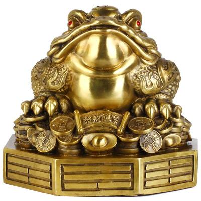 China Dropship China Money Frog Toad Three Leg Wealth Toad Statue Lucky Toad Feng Shui Costume for sale