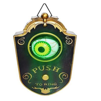 China Halloween Decor Talking Light Up Animated Eyeball Terror Eyeball With Spooky Sounds For Halloween Decor for sale