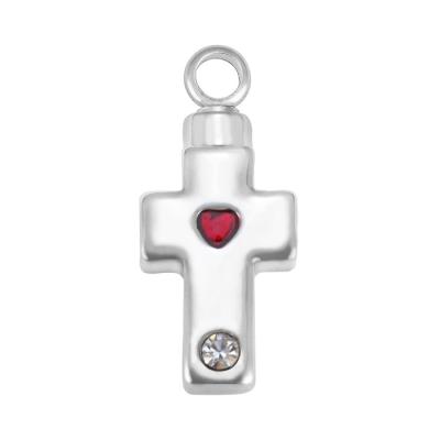 China CLASSIC Cremation Urn Cross Necklace for Ashes Jewelry Pendants DIY Mini Keepsake Urn Memorial Ash for sale