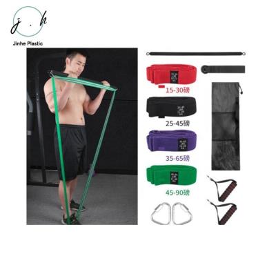 China Bodybuilding 2021 New Hot Selling Yoga Pilates Fitness Bar Exercise Resistance Bands With Carry Bag for sale