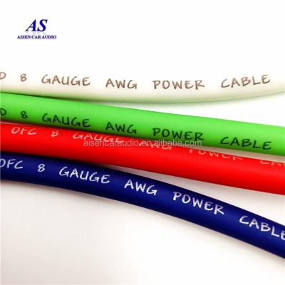 China Car audio gauge wire speaker amplifier power cable / ofc 8 underground car copper wire 8 GA with flexible PVC insulated jacket for sale