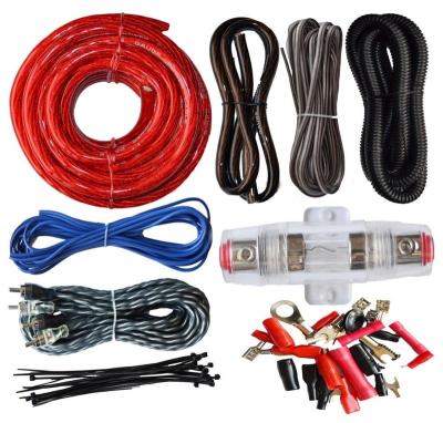 China Speaker Wiring Kit 4 Gauge 2500W Audio Amplifier Wiring Kit for sale