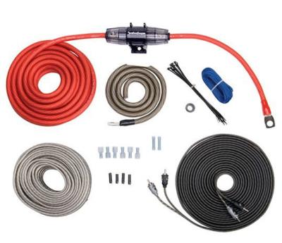 China Wholesale Automotive Speaker Car Subwoofer Power Cable Amp Installation Kit 8awg GA Amplifier Wiring Kit for sale